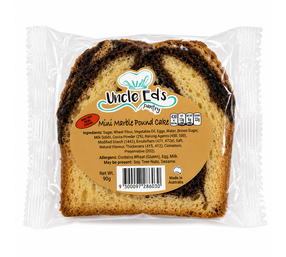 Mini Marble Pound Cake